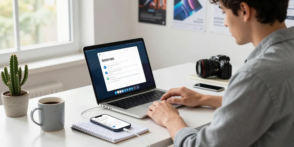 Telegram Chinese Version setup in a modern workspace, showcasing a professional configuring the app in Chinese.